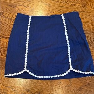 Lilly Pulitzer Navy Skort with White Accents